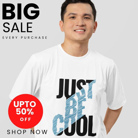 Just Be Cool black oversized fit t-shirt flat lay with accessories
