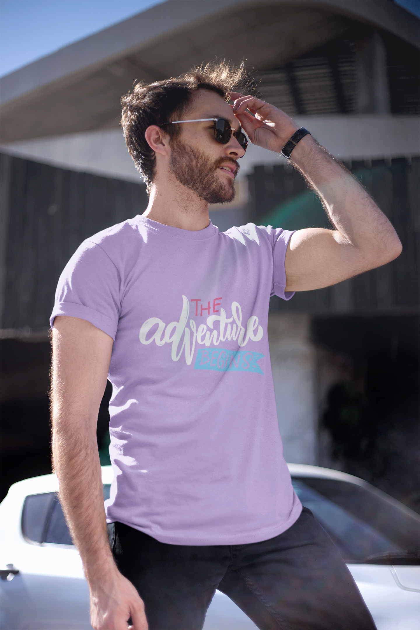 Adventure Regular Lavender T-shirt The Urban Youth