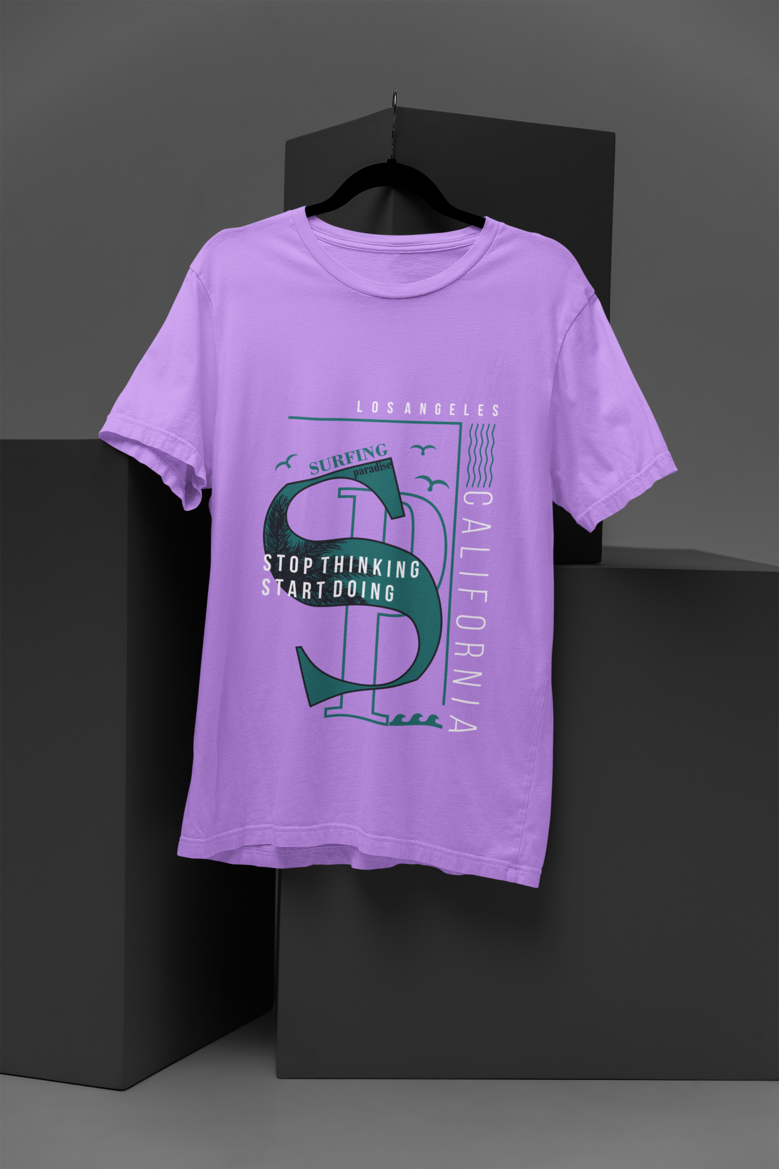California Regular Fit Lavender T-shirt The Urban Youth