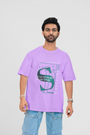 Light lavender oversized T-shirt with a clean "California" front text, giving off relaxed West Coast vibes by Urbaxo.