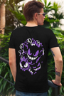 TUY regular fit T-shirt in lavender with standout monster artwork printed on both sides, made from soft cotton fabric