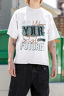 Casual oversized tee by Urbaxo with empowering Make Your Own Future message