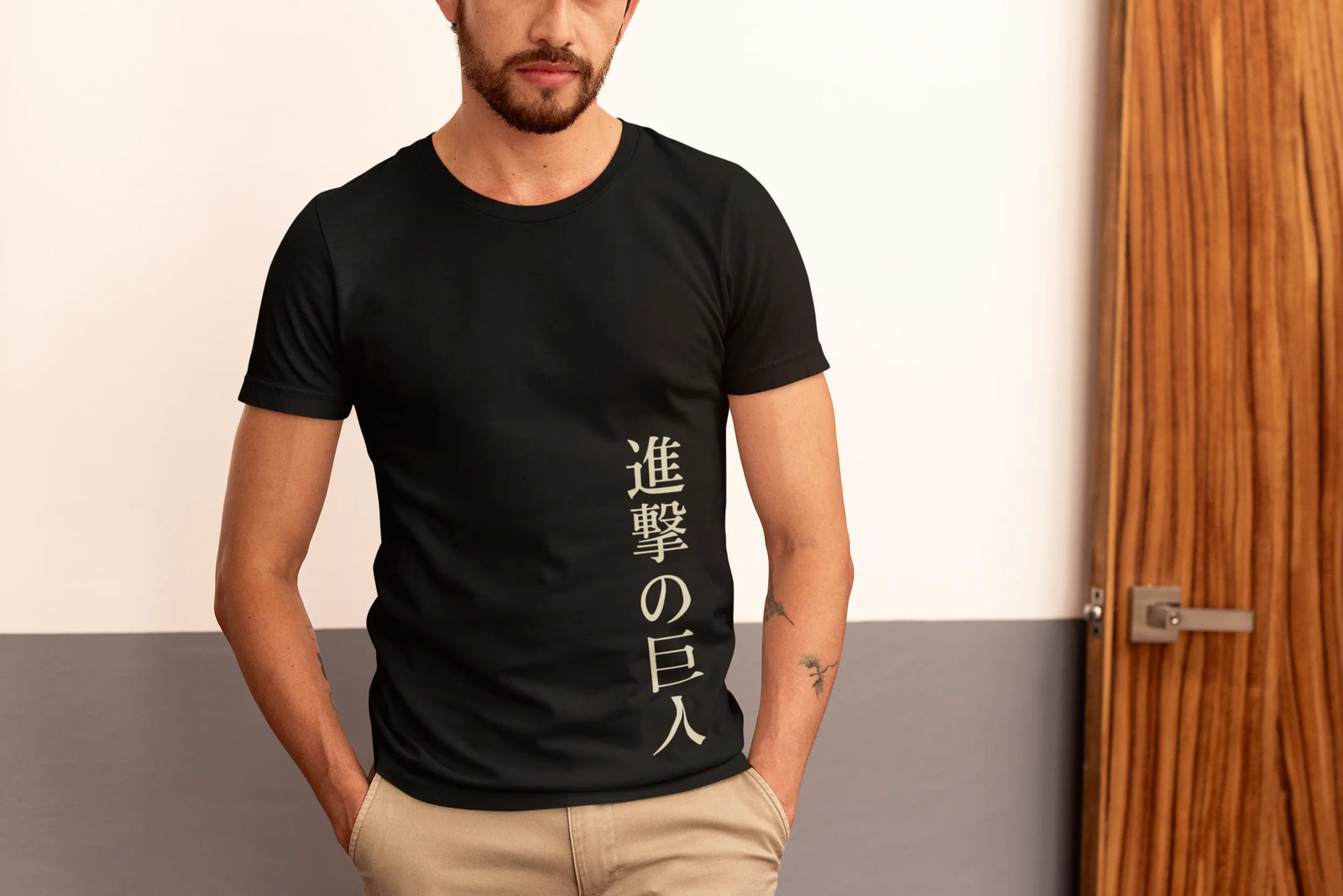 The TUY 'Anime' Regular Fit T-shirt in Urbaxo features stunning anime-inspired artwork on both the front and back, offering a bold, eye-catching design and a relaxed fit